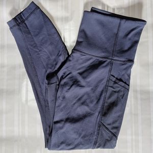 Navy cropped Lululemon leggings